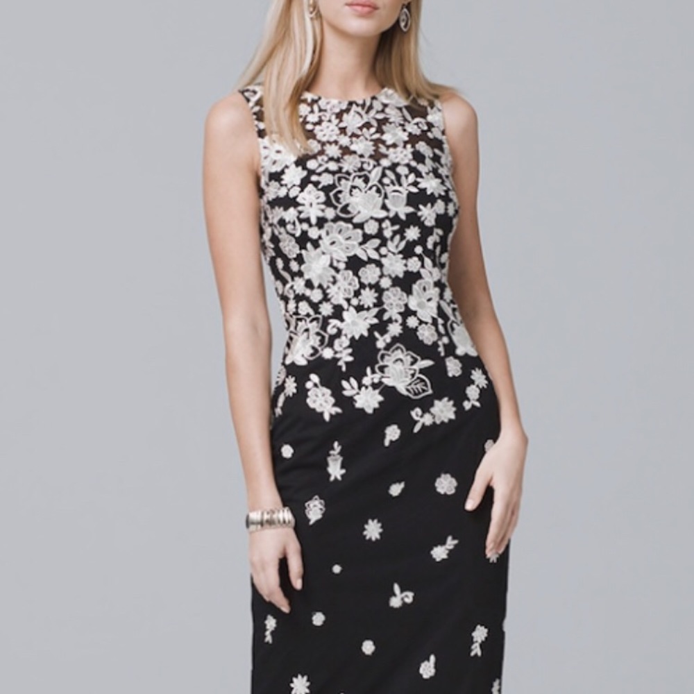 White House black market sleeveless dress